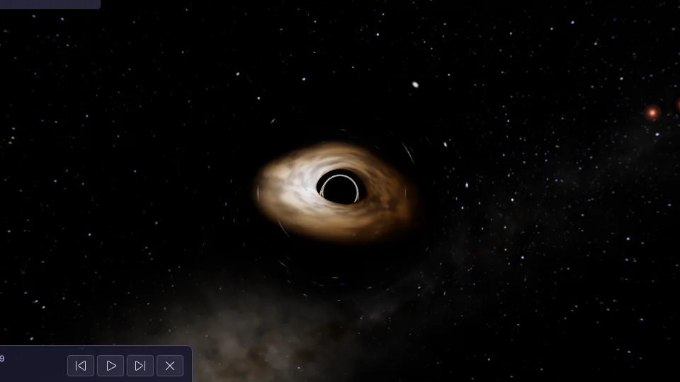 A ray-traced black hole with an accretion disk